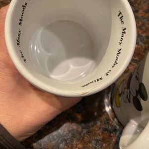 Disney White and Black Mickey & Minnie Mouse Mugs